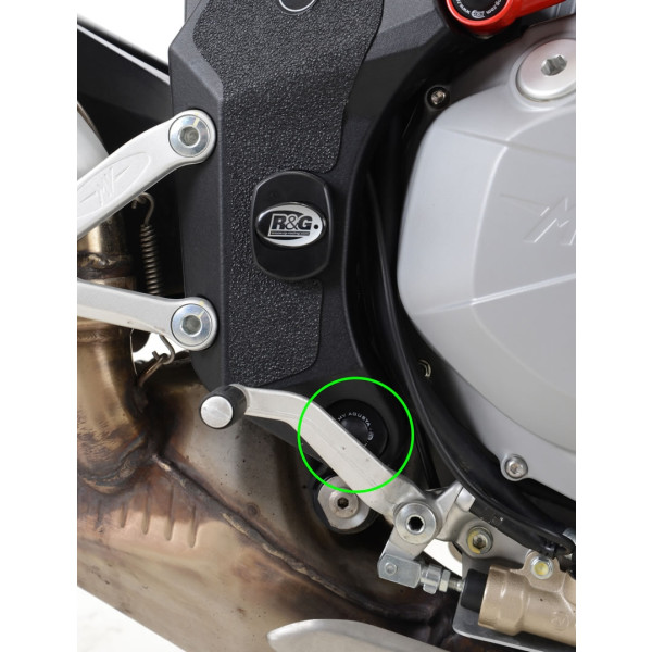R&G Frame Plug for MV Agusta Brutale 1090, 1090R, 1090RR '13- (RHS Cast Frame)